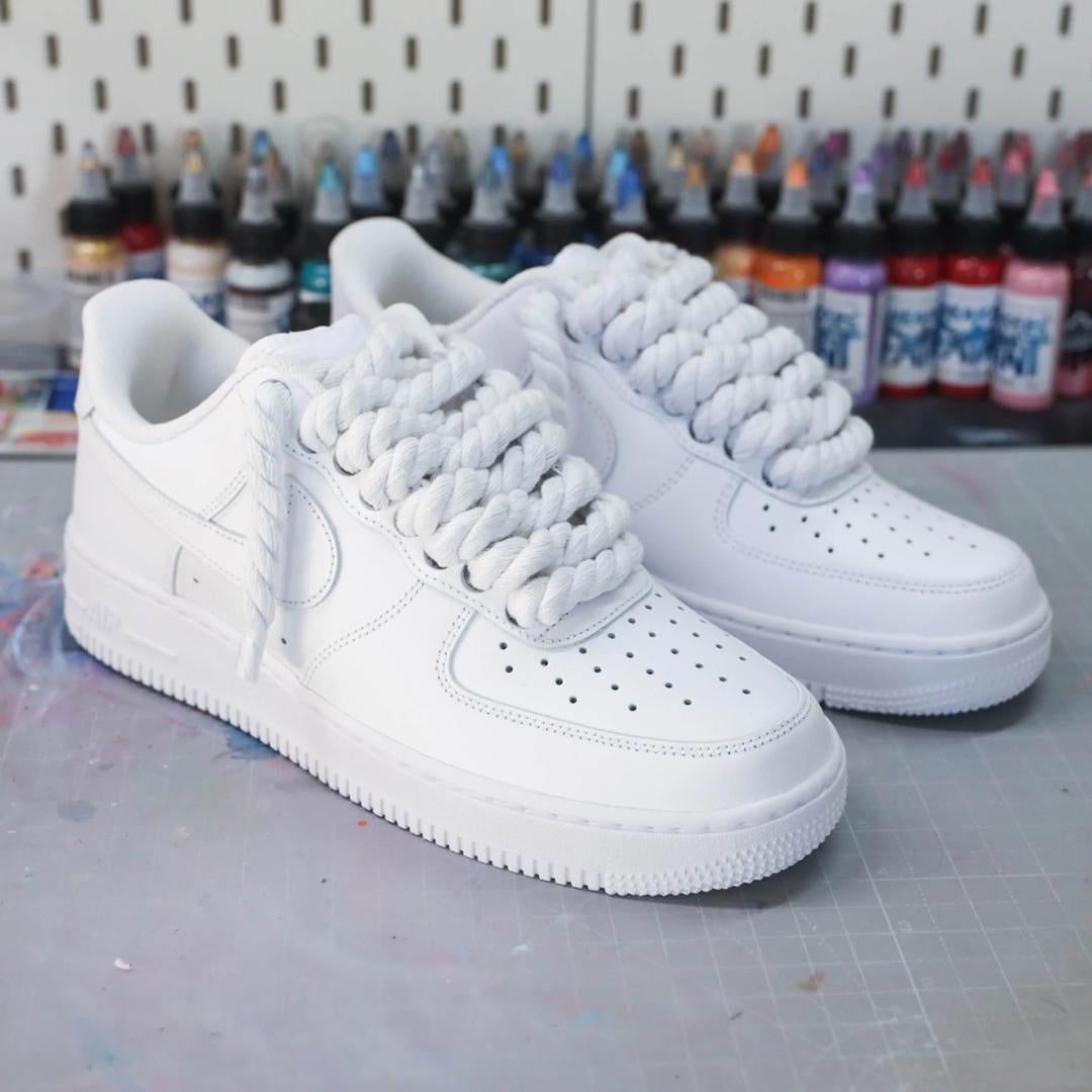Air force blanc grand lacets