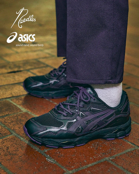 baskets ASICS Gel Needles Black Purple